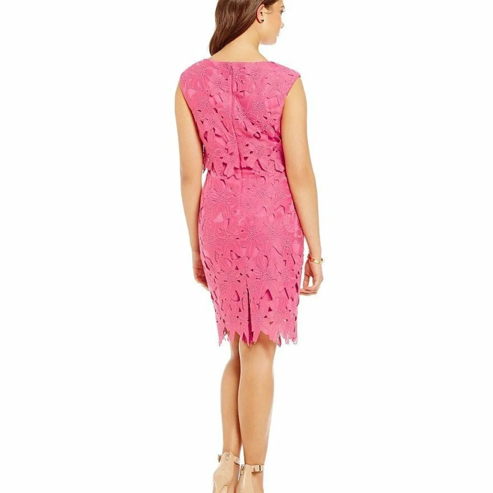 BRAND NEW Antonio Melani Pink Lace Dress Size 0 NWOT - Picture 2 of 6